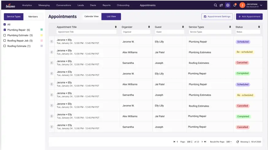 Appointment Management