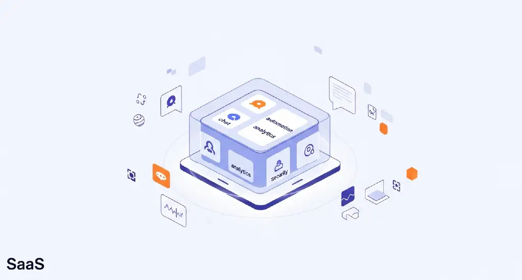 A dashboard-style visualization showing multiple teams using different AI tools, with some visible and others greyed out or hidden.