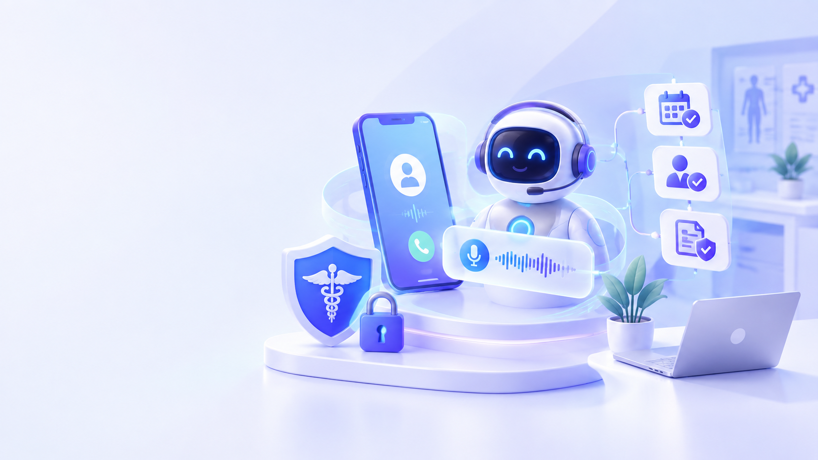 What Are Some HIPAA-Compliant AI Voice Receptionist Services